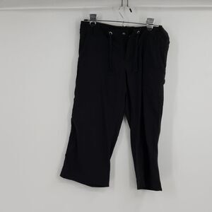 LUCY womens XS black Cutoff Drawstring Yoga shorts